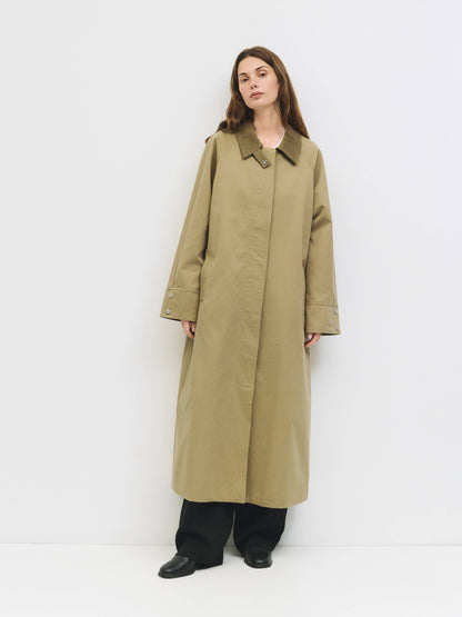 Mod Ref The Emilie Corduroy Collared Trench Coat
