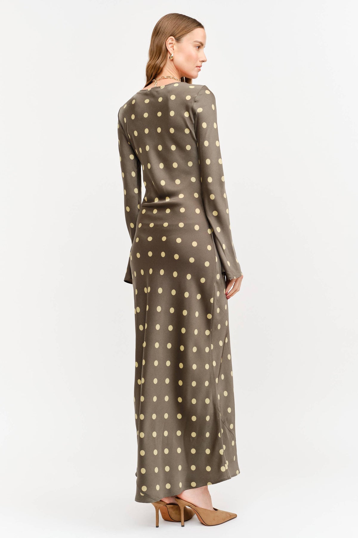 Jesse Long Sleeve Polka Dot Dress