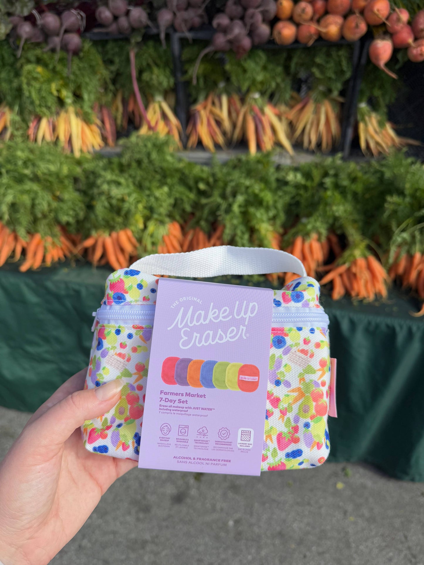 MakeUp Eraser Farmer's Market 7-Day Set with Makeup Bag | Floral & Bright