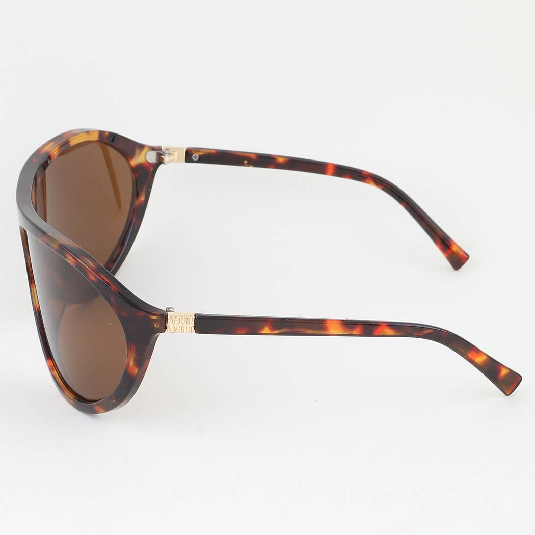 Modern Curved Round Sunglasses