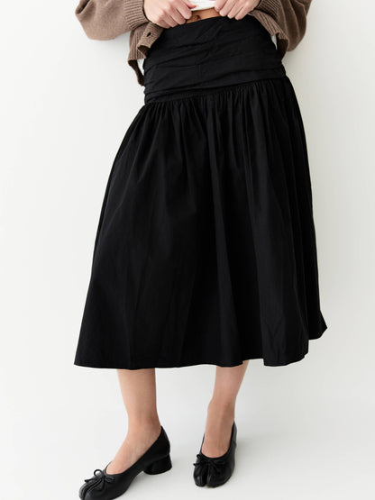The Mariana A-Line Skirt with Wrap Waist Detail