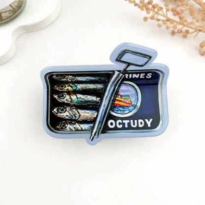 Sardine Tin Claw Clips