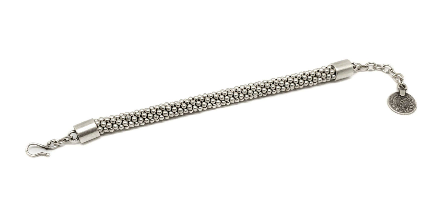 Handmade 925 Silver Plated Pewter Bracelet