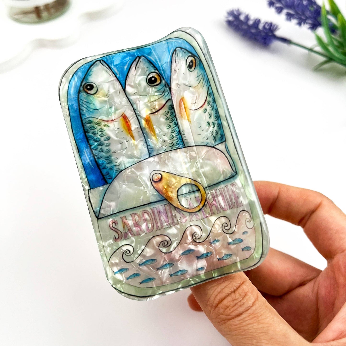 Sardine Tin Claw Clips