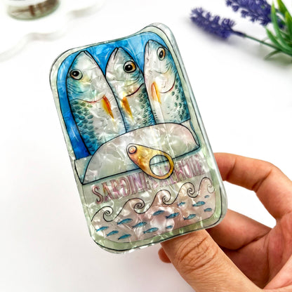 Sardine Tin Claw Clips