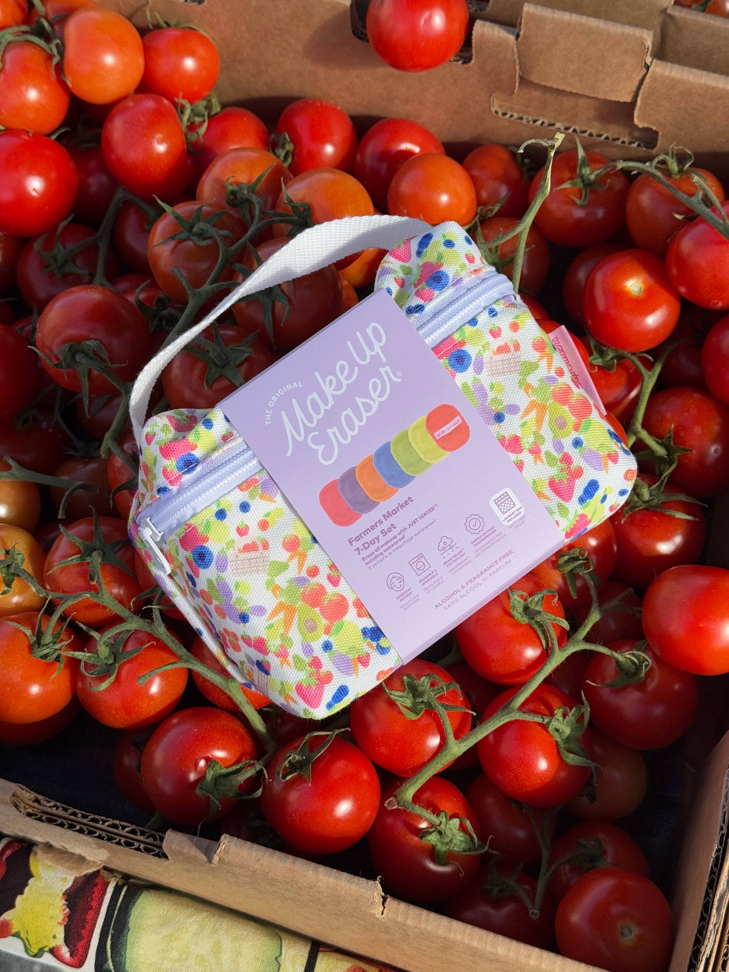 MakeUp Eraser Farmer's Market 7-Day Set with Makeup Bag | Floral & Bright