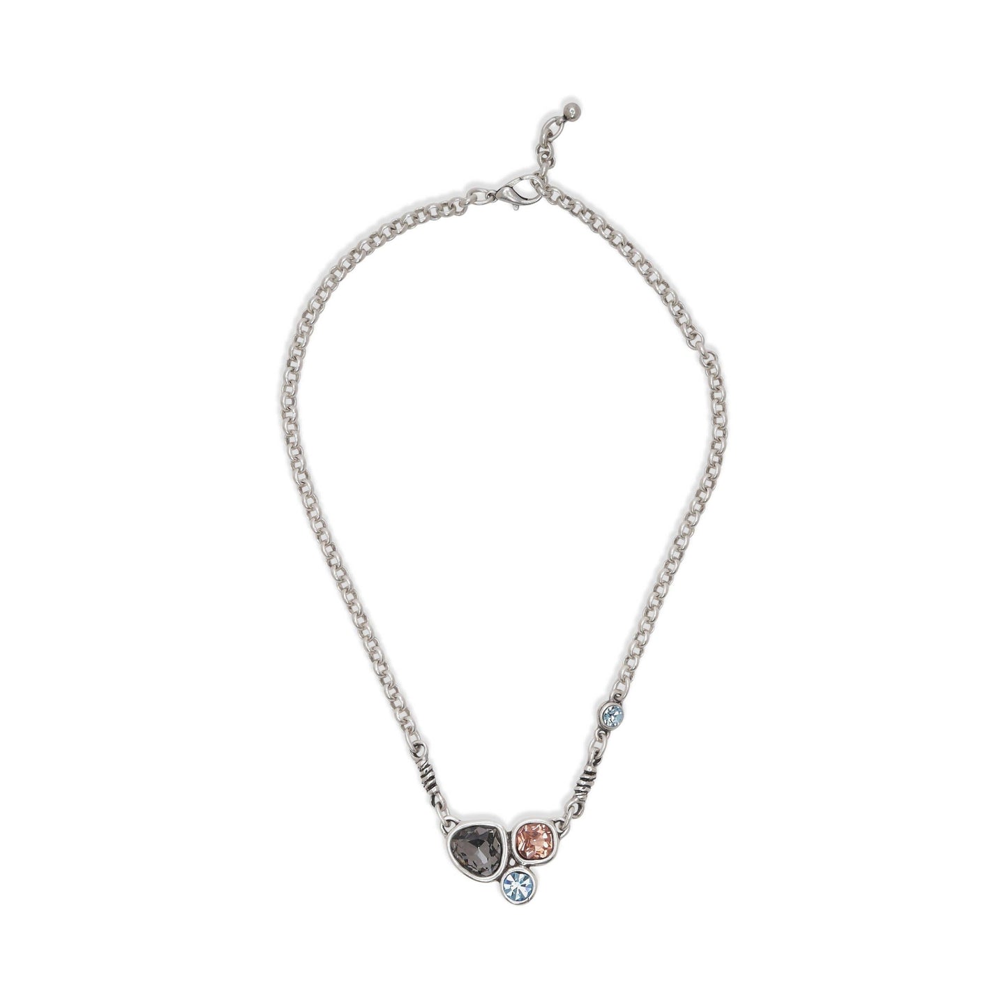 Handmade Multicolor 925 Silver Plated Pewter Necklace