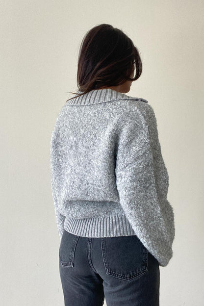 Daria Collared Boucle Sweater