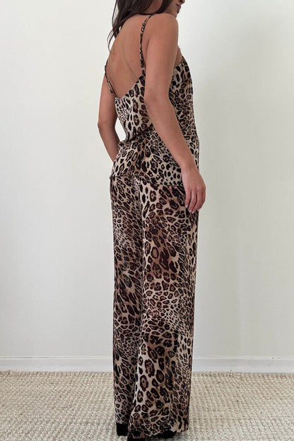 Felicity Leopard Sheer Tank