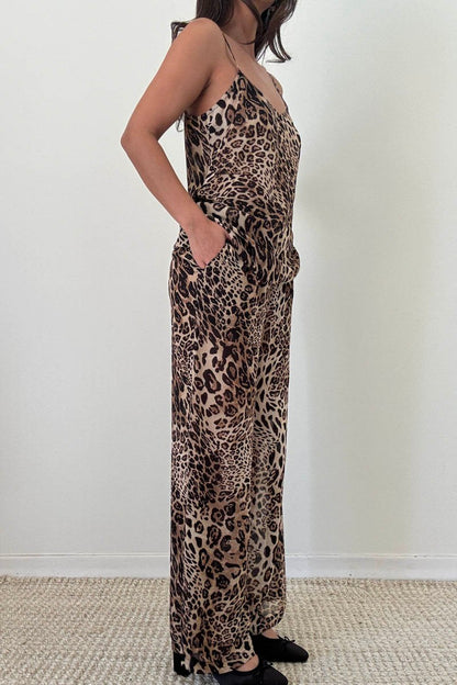 Felicity Leopard Sheer Tank