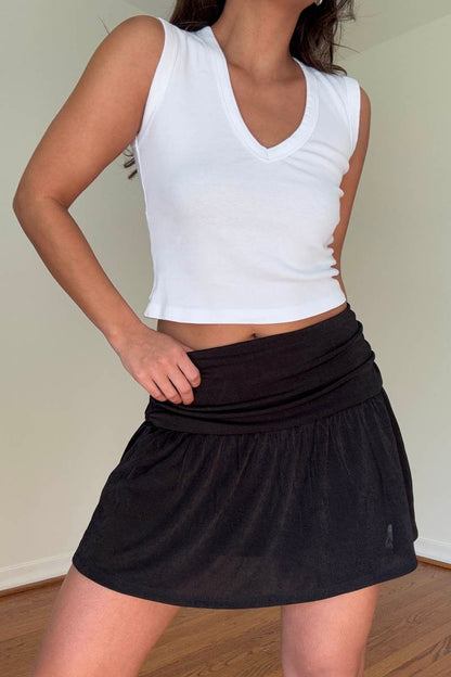 Frankie Ruched Mini Skirt