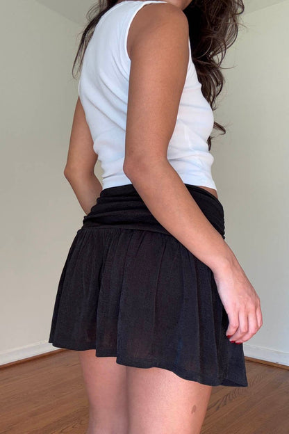 Frankie Ruched Mini Skirt