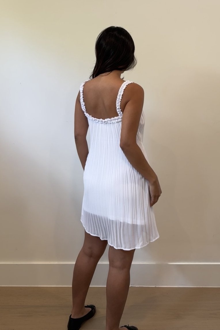 Honey Pleated Shift Dress