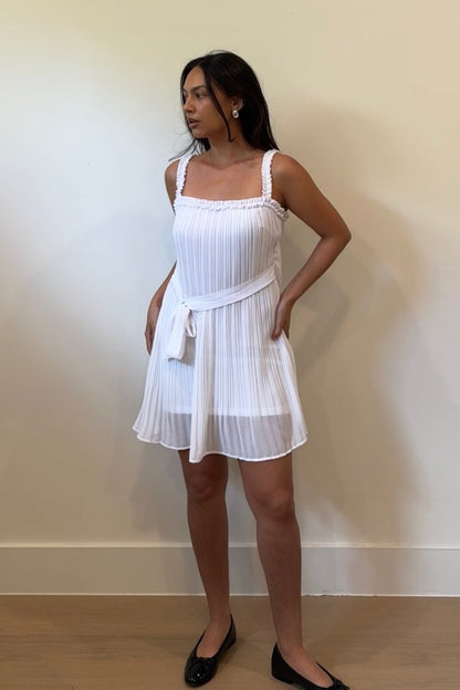 Honey Pleated Shift Dress