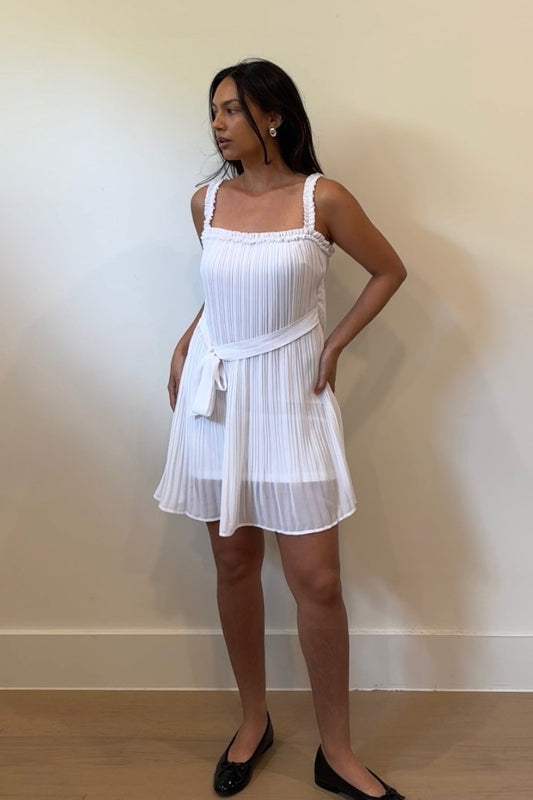 Honey Pleated Shift Dress