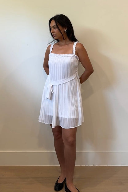 Honey Pleated Shift Dress
