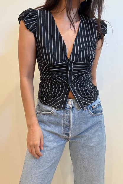 Hera Stripe Crop Top