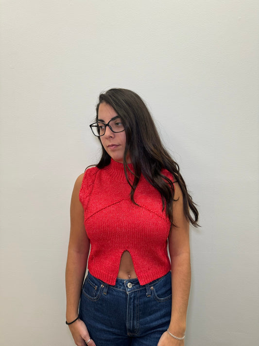 Gigi Cable Knit Sweater Vest