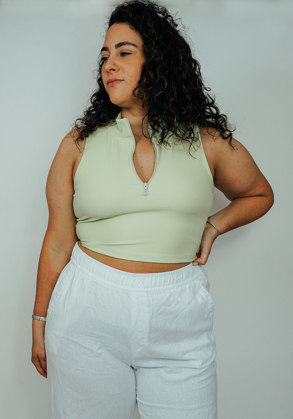 Beth Half Zip Tank