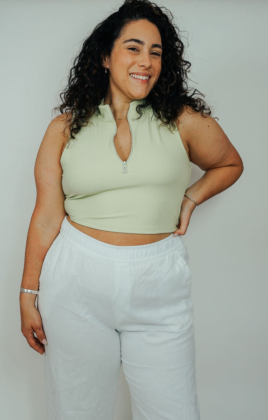 Beth Half Zip Tank