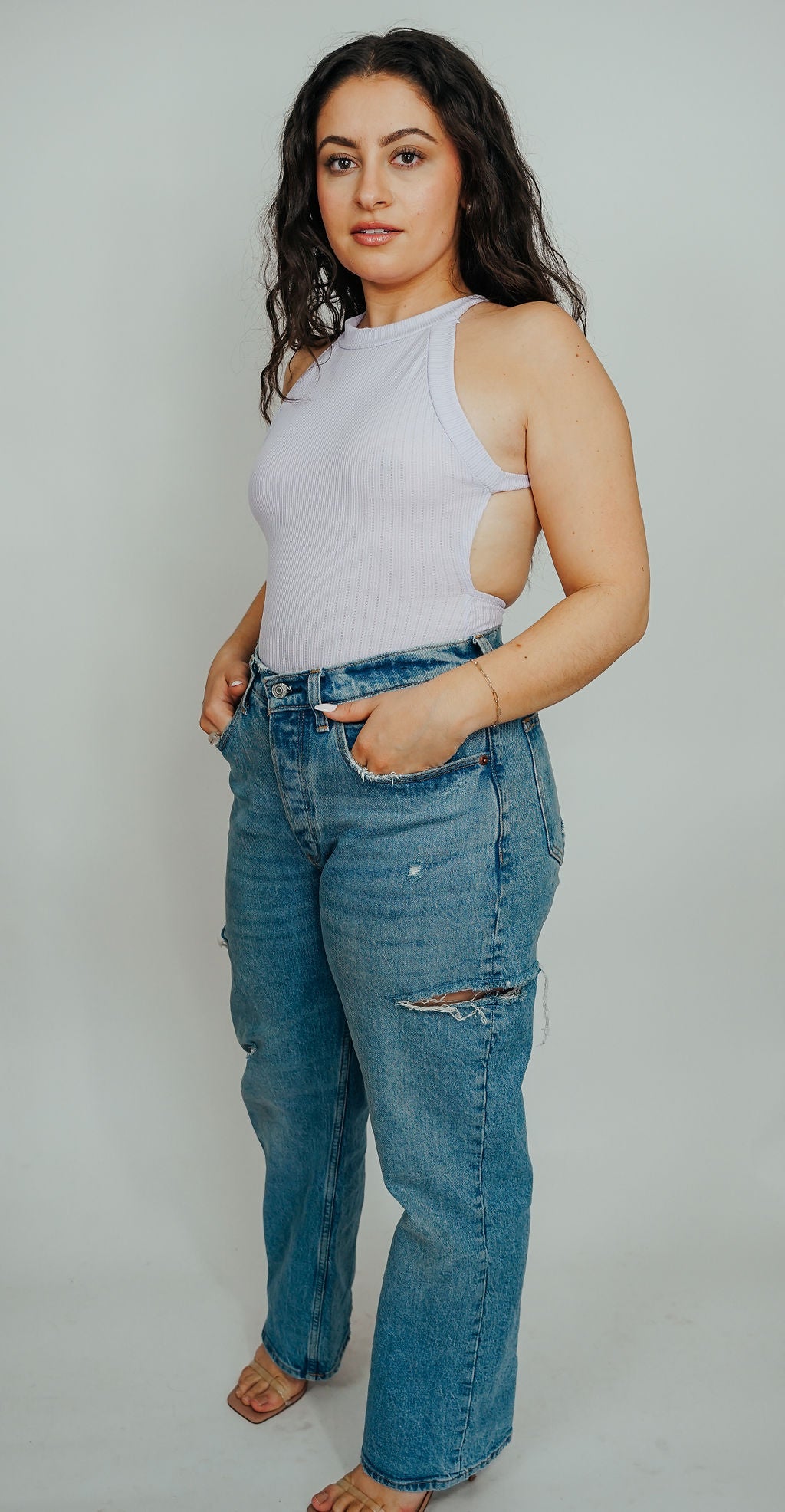 Ainsley Criss Cross Back Bodysuit