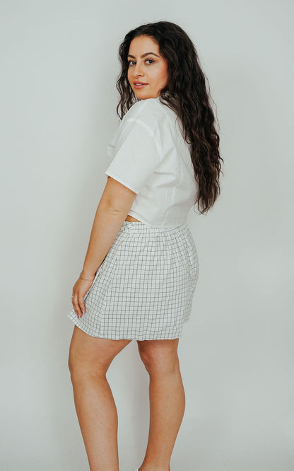 April Plaid Skort