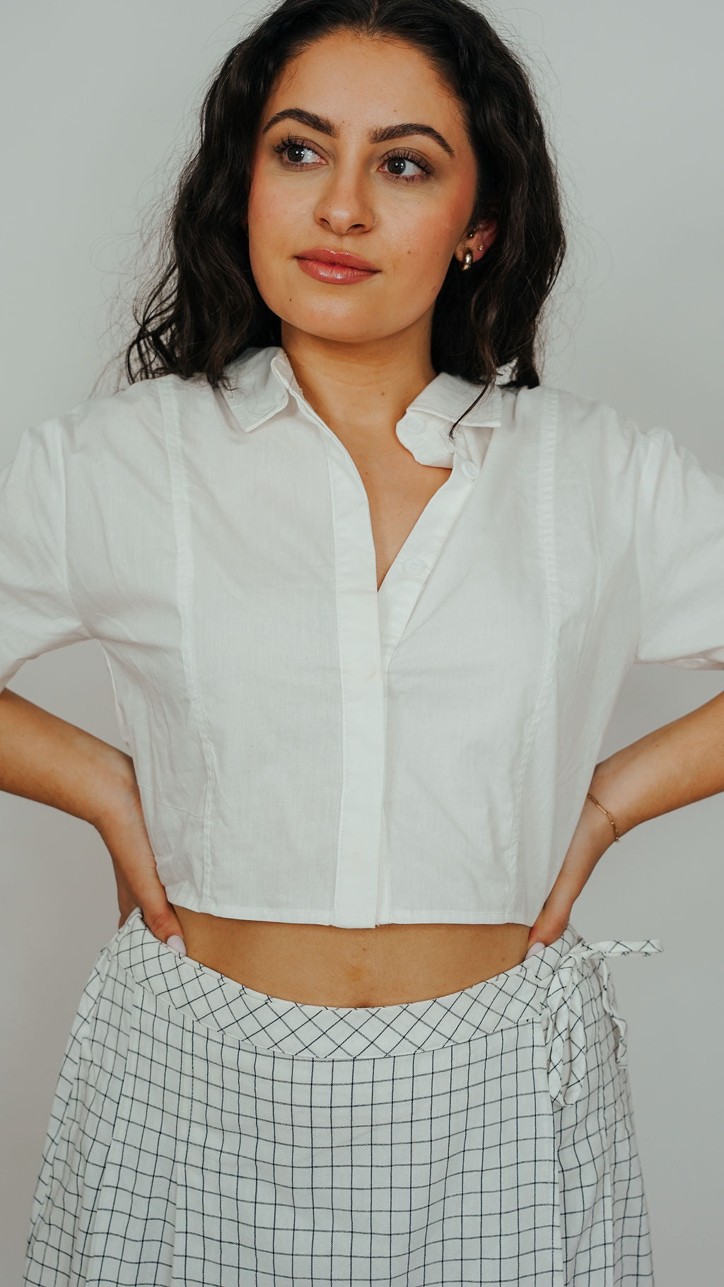 Ariana Oversized Cropped Shirt