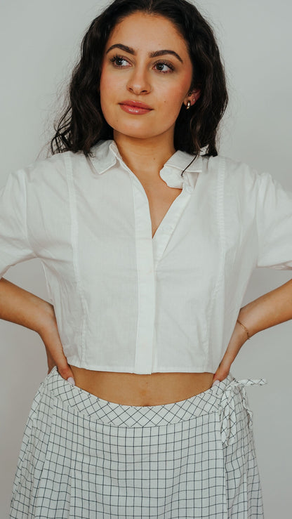 Ariana Oversized Cropped Shirt
