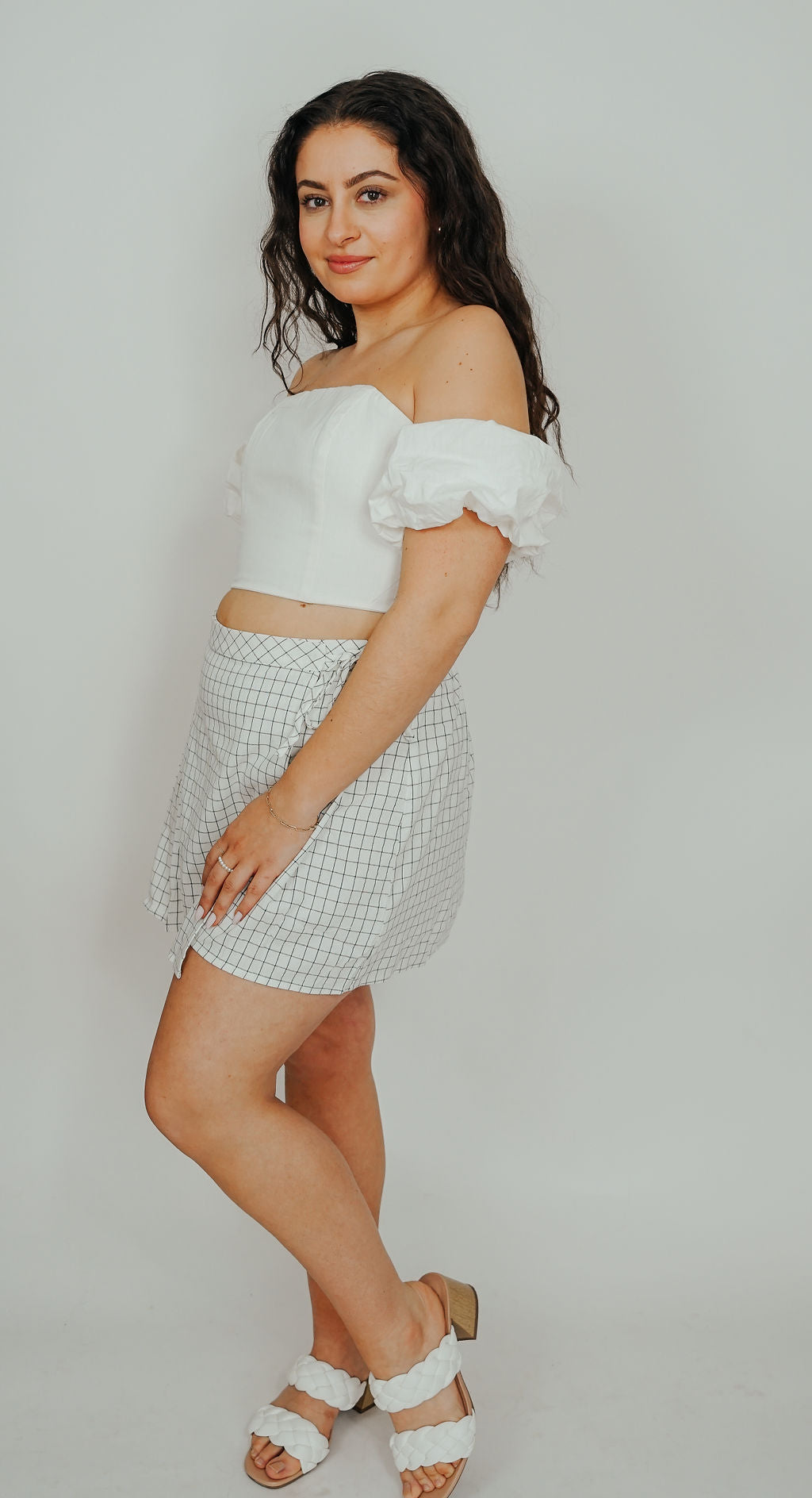 Avery Puff Sleeve Corset Top