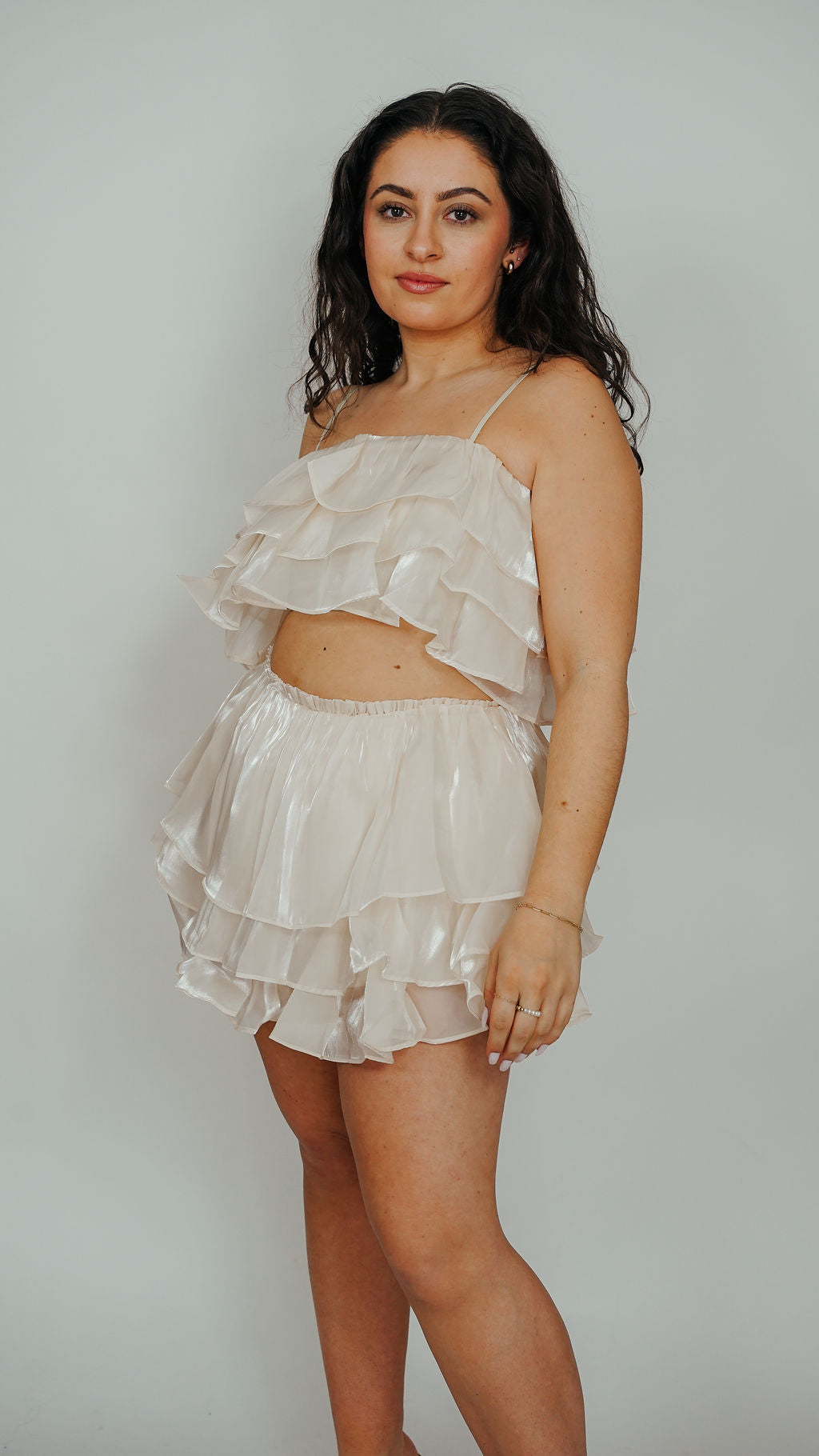 Chanel Ruffle Shorts Set