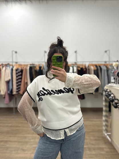 Gameday Short Sleeve Sweater