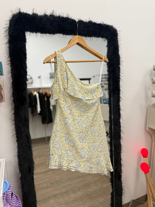 Julian One Shoulder Floral Mini Dress