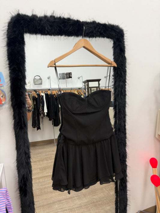 Julia Corset Tiered Chiffon Dress