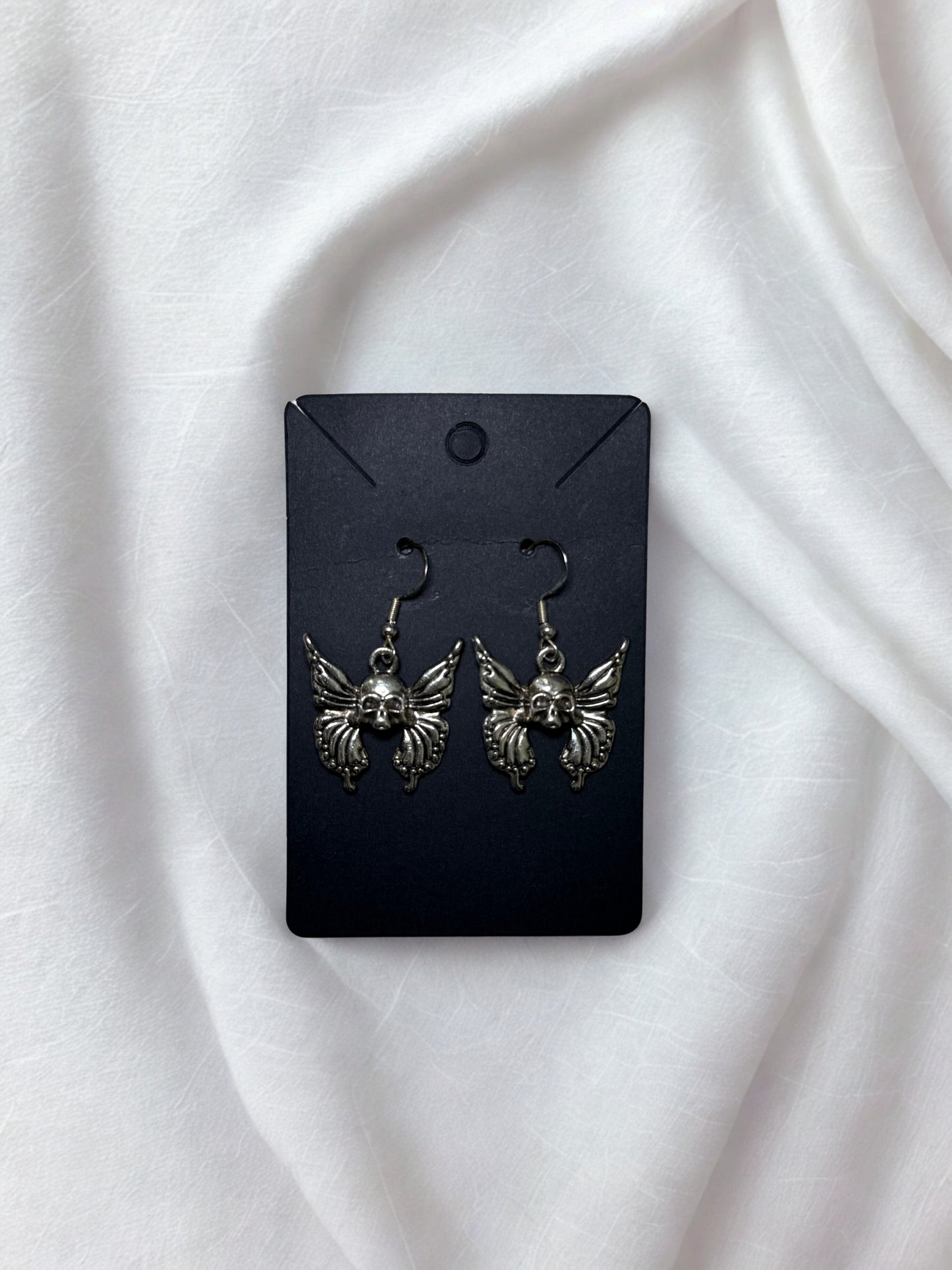 Stargirl Butterfly Skull Earrings