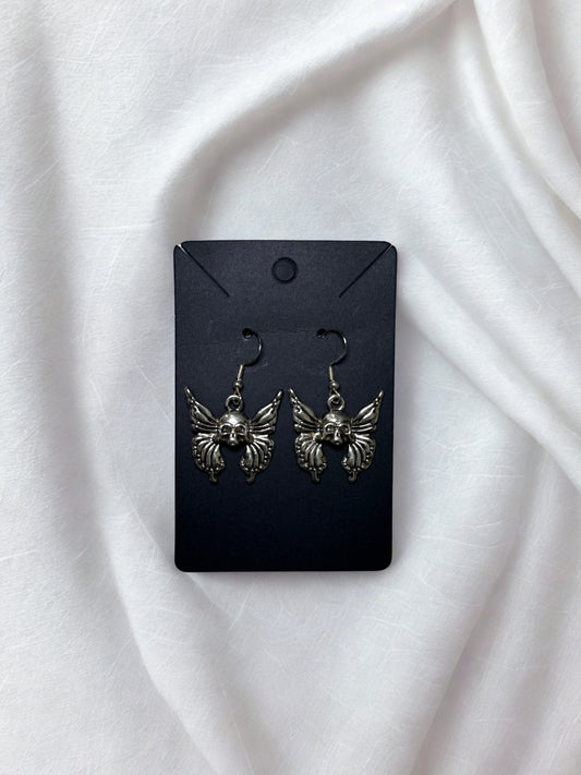 Stargirl Butterfly Skull Earrings
