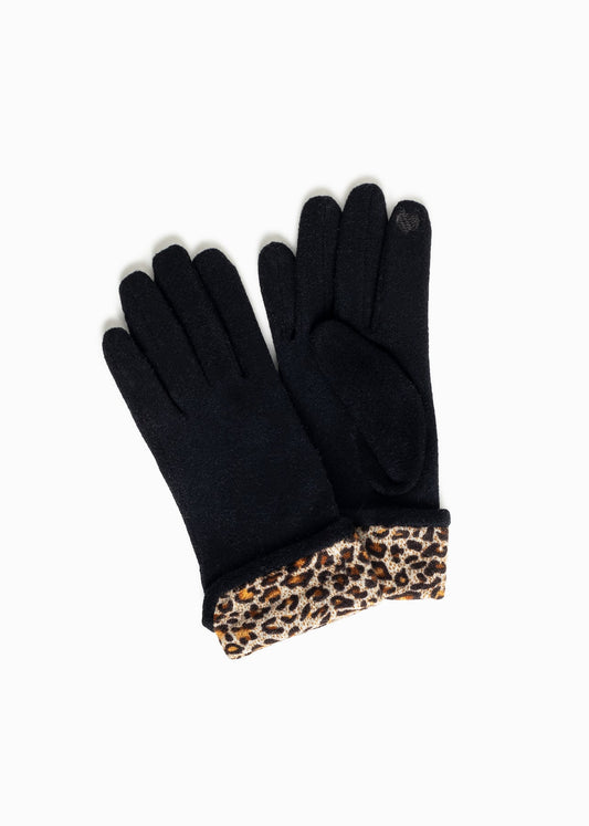 Look By M Leopard Gloves