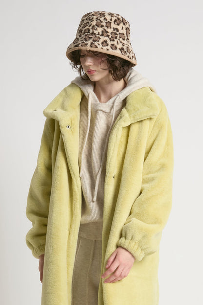 Look By M Leopard Reversible Bucket Hat