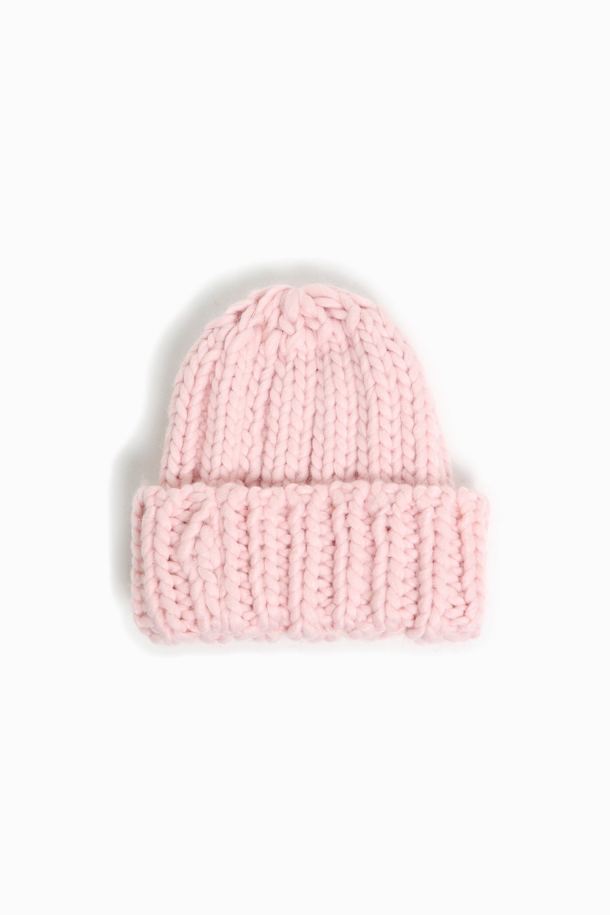 Look By M Hand-Knitted Chunky Beanie Hat