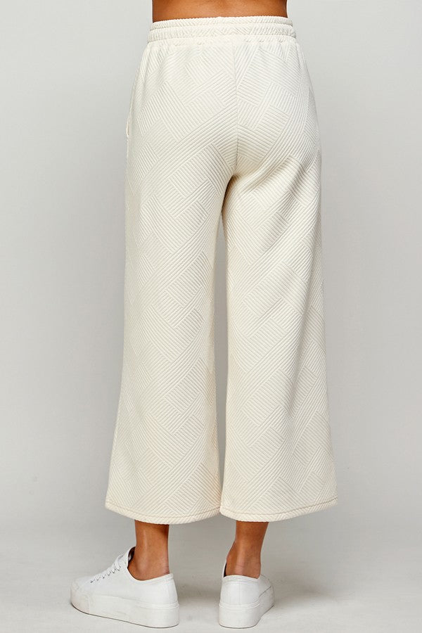 Delilah Textured Wide Leg Pants