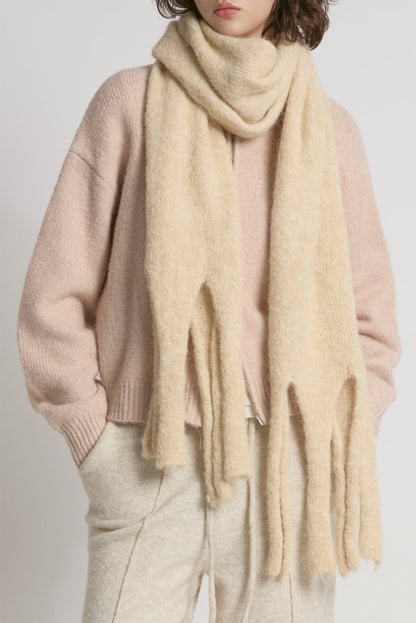 Look By M Paint Splashed Grunge Tassel Scarf