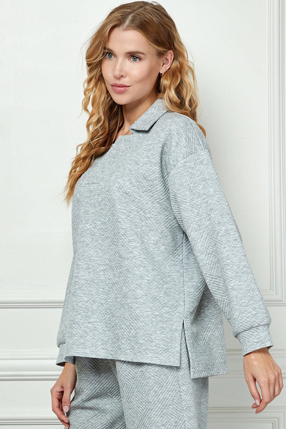 Dorian Textured Lounge Wear Top
