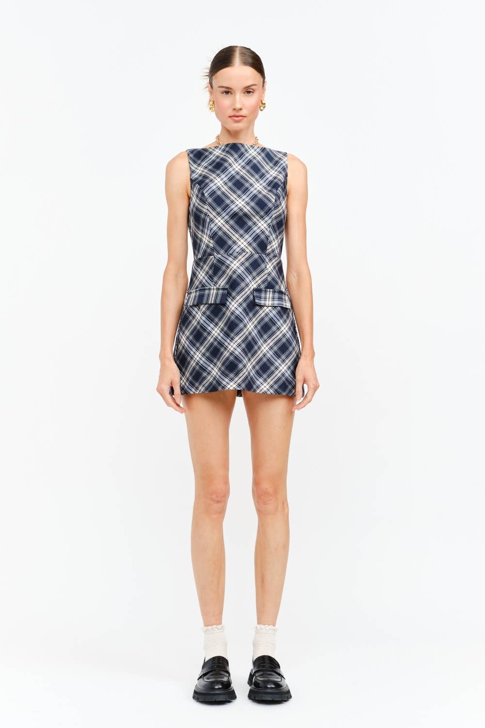 Kassandra Plaid Mini Dress