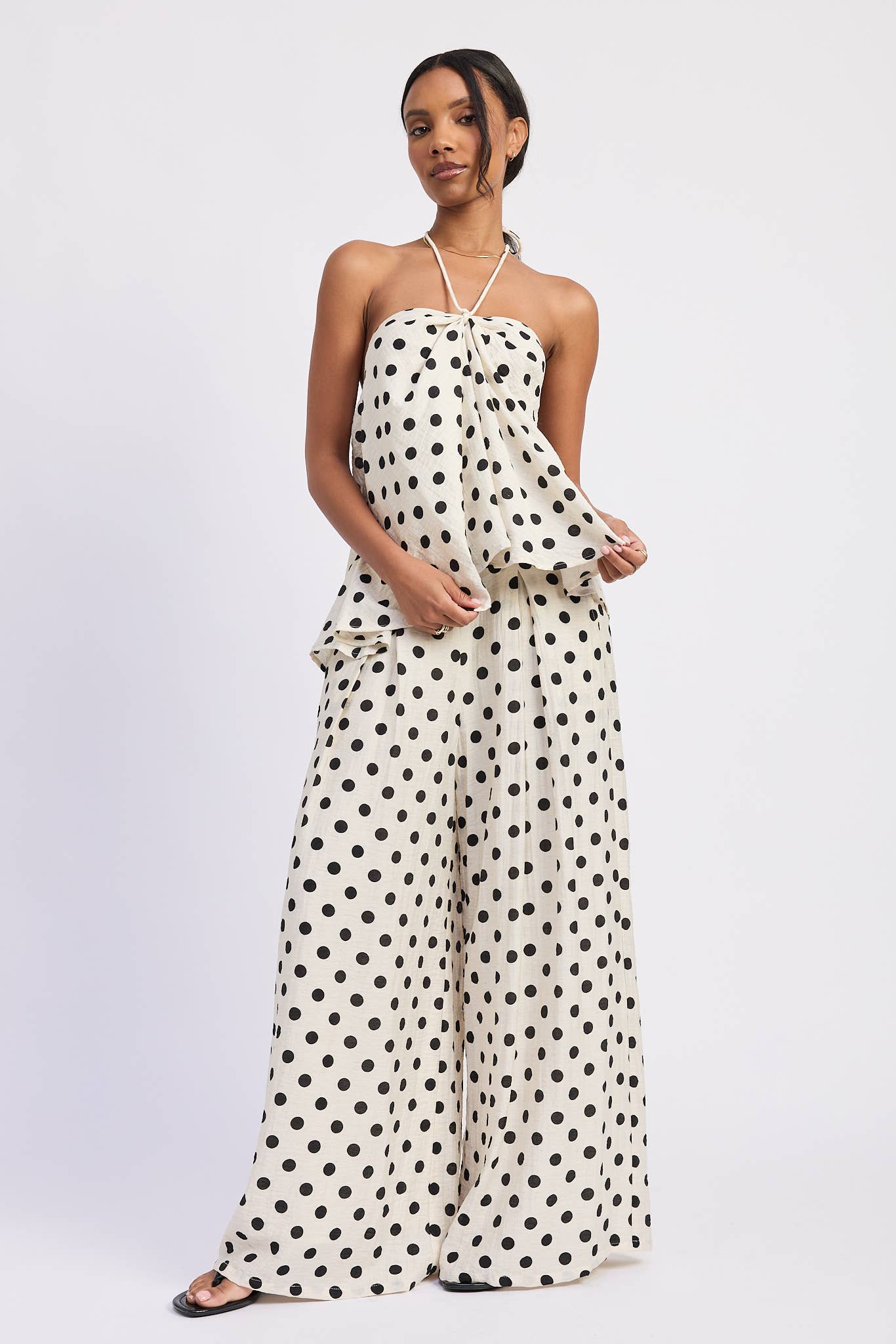 Harper Polka Dot Halter Top