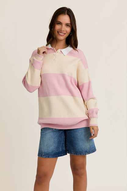 Isa Striped Rugby Sweater