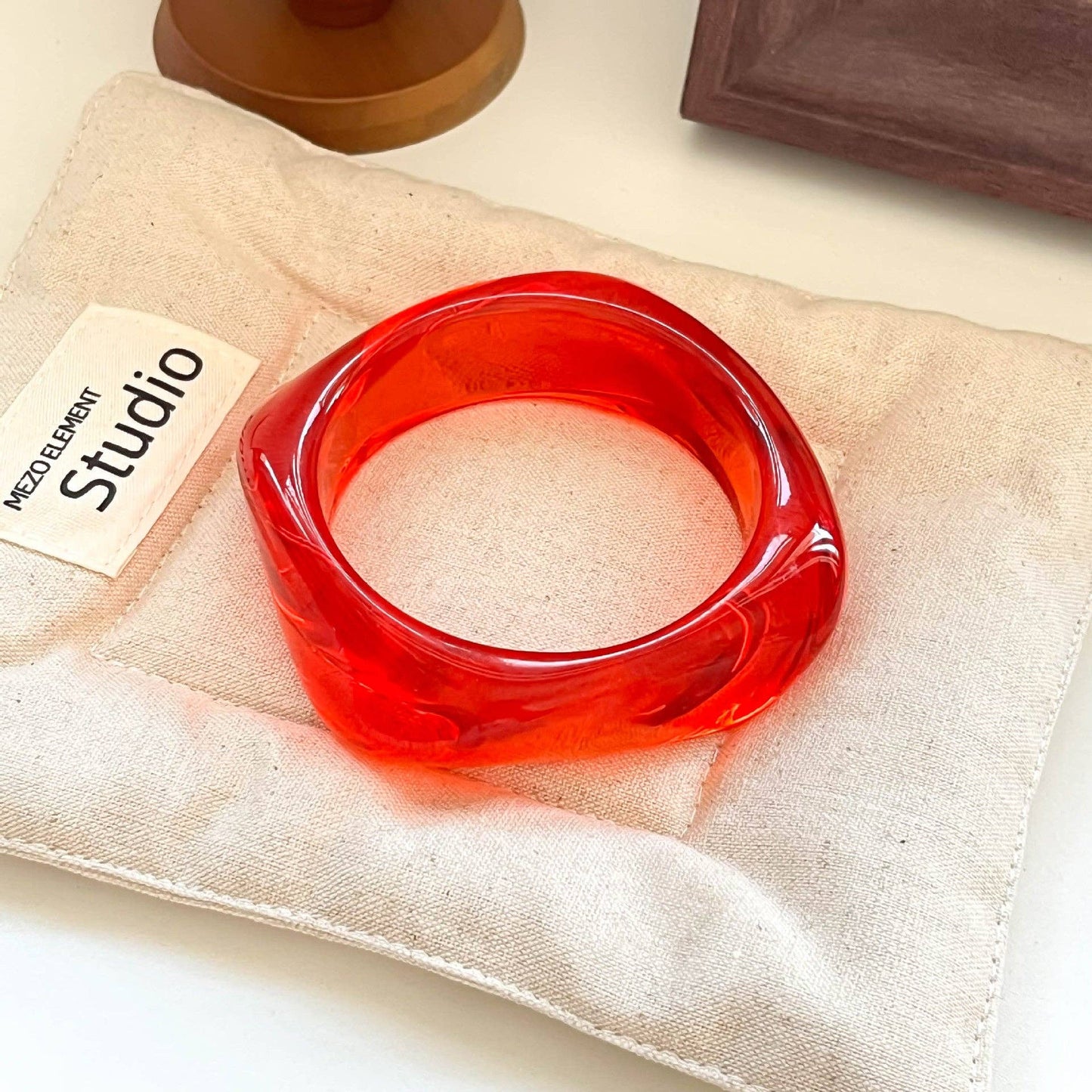 Candy Irregular Acrylic Bangle Bracelet