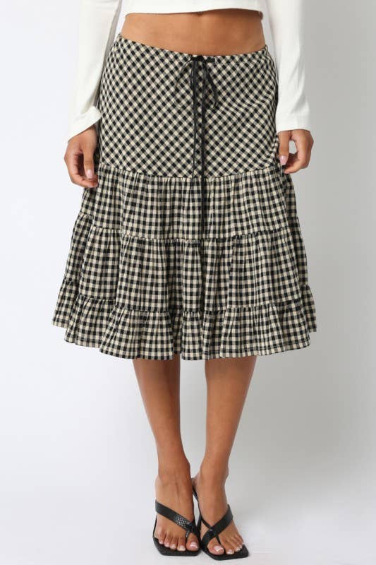 Halo Gingham Skirt