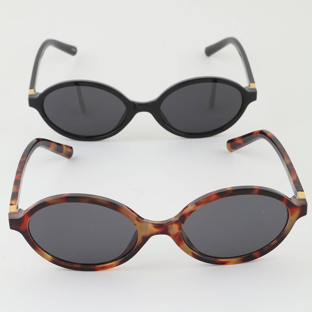 Modern Bright Tinted Round Sunglasses