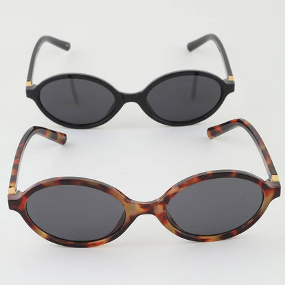 Modern Bright Tinted Round Sunglasses