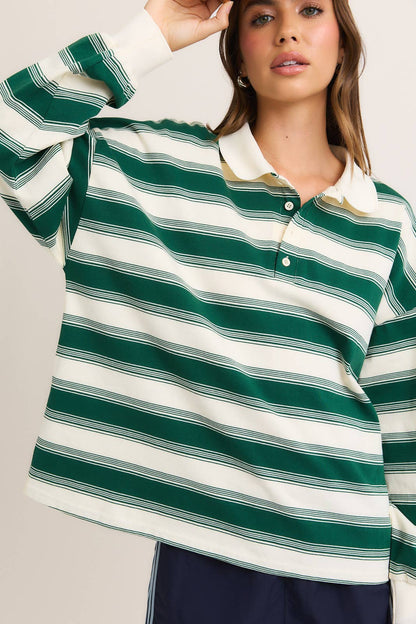 Indiana Long Sleeve Rugby Top