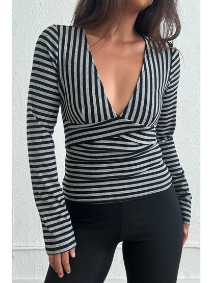 Joy Striped Long Sleeve Top